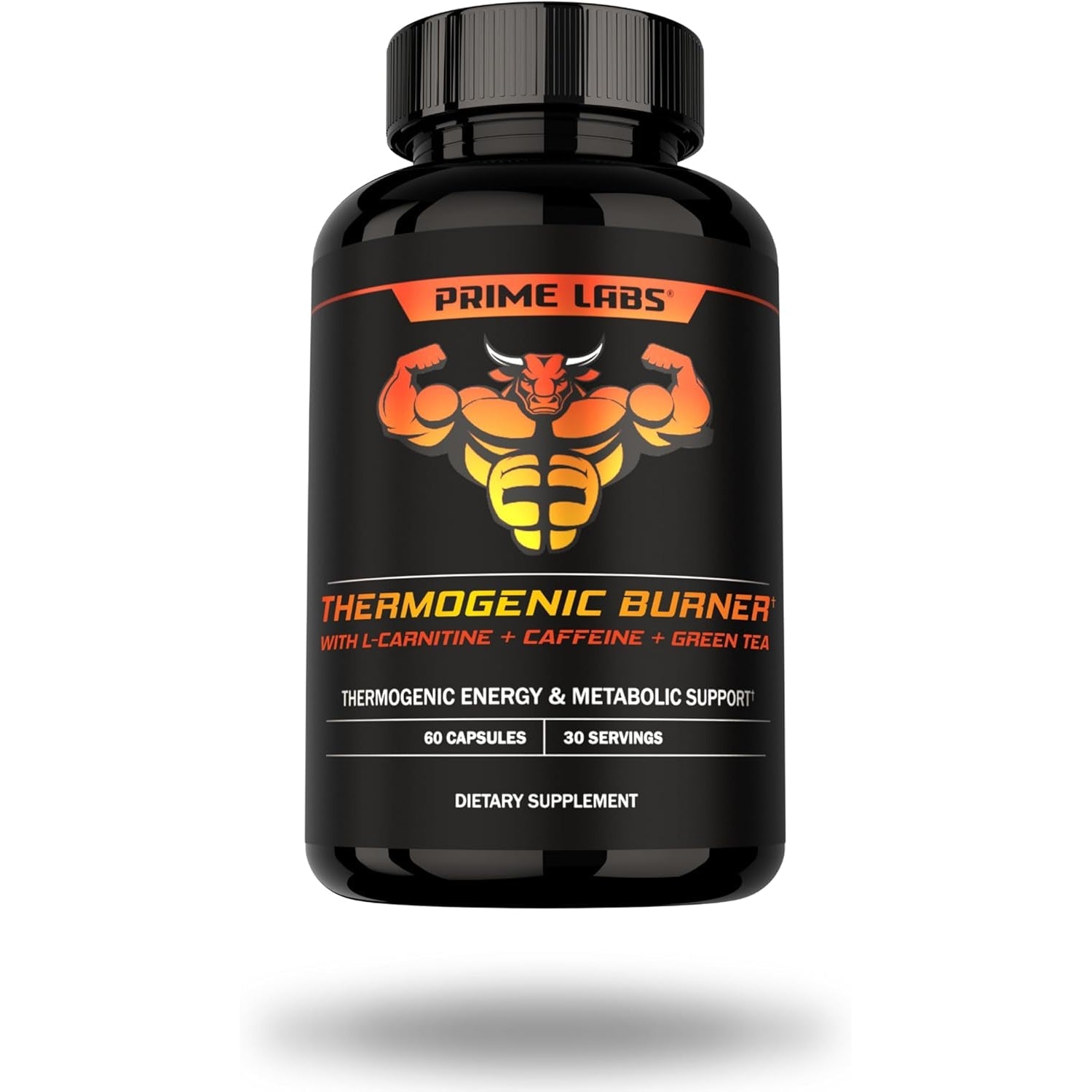 Prime Labs Thermogenic Fat Burner for Men - Weight Loss Supplement - with L-Carnitine, Caffeine, & Green Tea - Thermogenic Energy & Metabolic Support - Third-Party Tested, Made in the USA - 60 Count
