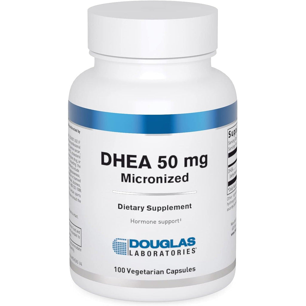 Douglas Laboratories DHEA 50 Mg Capsules - Micronized - Supports Hormone Balance, Immunity, Brain, Bone Health & Metabolism* - Non-Gmo - 100 Vegetarian Capsules