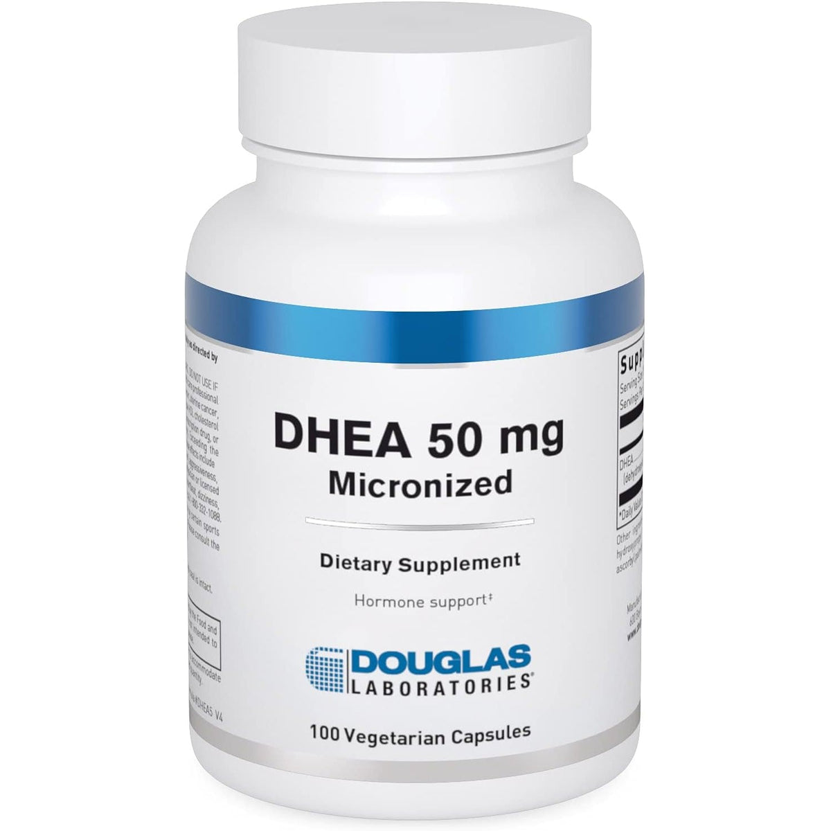 Douglas Laboratories DHEA 50 Mg Capsules - Micronized - Supports Hormone Balance, Immunity, Brain, Bone Health & Metabolism* - Non-Gmo - 100 Vegetarian Capsules