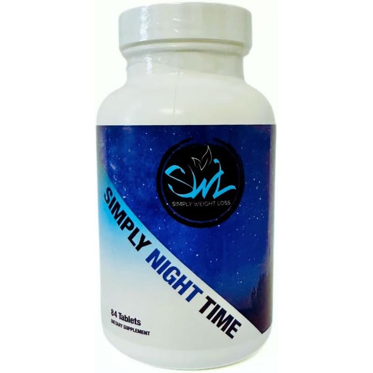 Simply Night Time | Weight Loss Support | Better Sleep | Mood Enhancer and Stress Relief | Botanical Blend - Valerian Root, Cascara Sagrada, Magnolia Bark, Chamomile | 84 Count