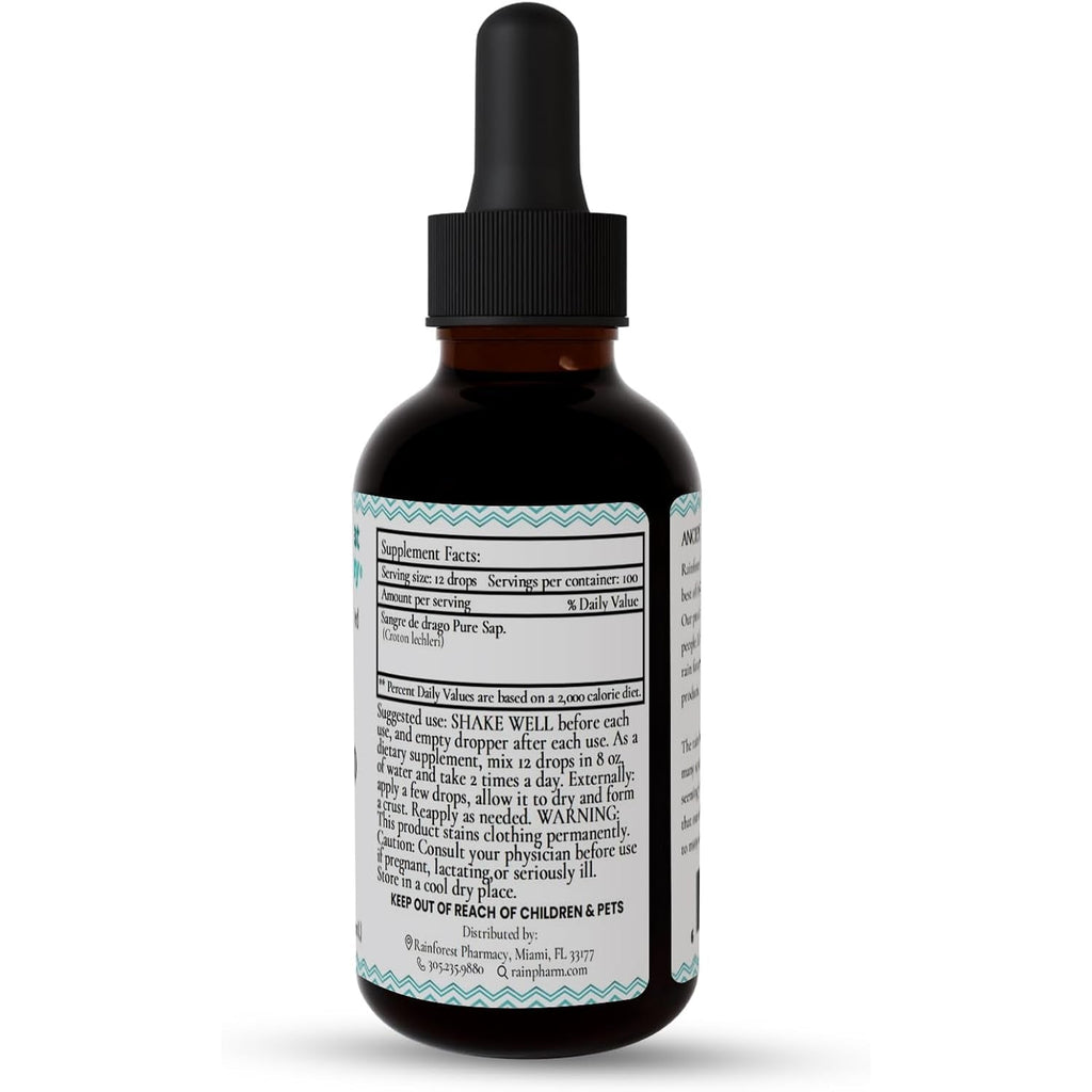 Sangre De Drago (Or Grado) Peruvian Dragon’S Blood Liquid (2Oz) | 100% Pure Liquid Sap Ecologically Wildcrafted Croton Lechleri Dragon’S Blood for Digestive and Skin Health