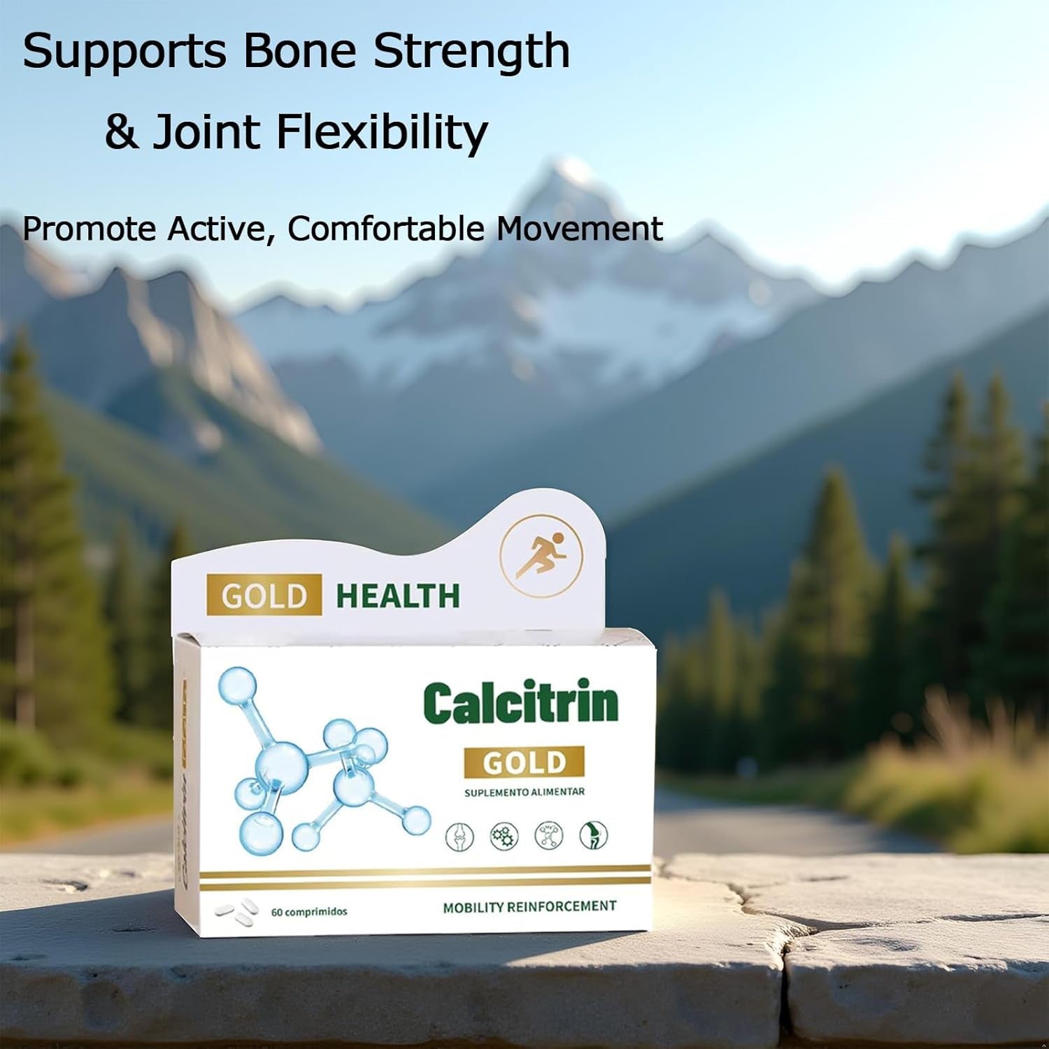 Calcitrin Gold Dietary Supplement, Mobility Reinforcement, 60 Tablets, 1 Pack