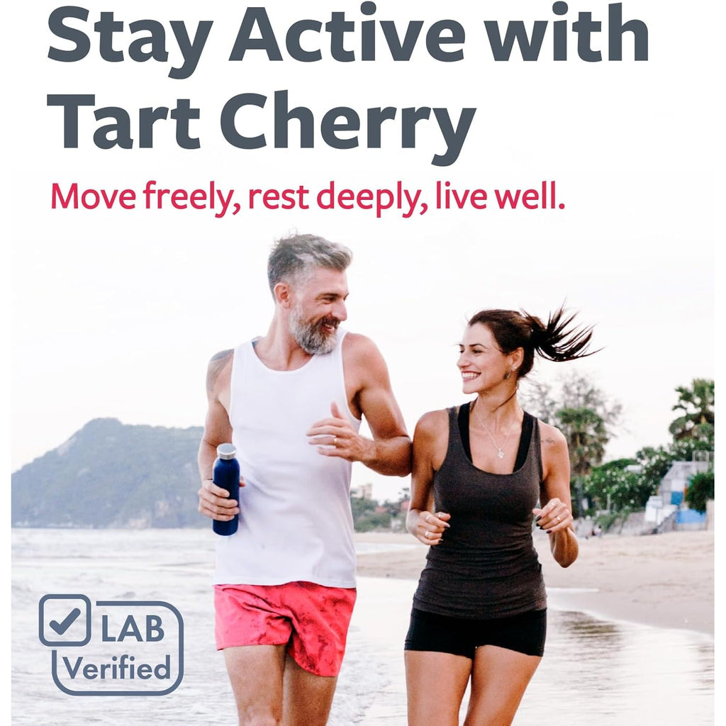 Organic Tart Cherry Capsules - High Strength Organic Tart Cherry 500Mg 4:1 Extract- 1 Capsule per Serving for Uric Acid Support - Vegan Non-Gmo & Made in the USA (2 Months Supply)