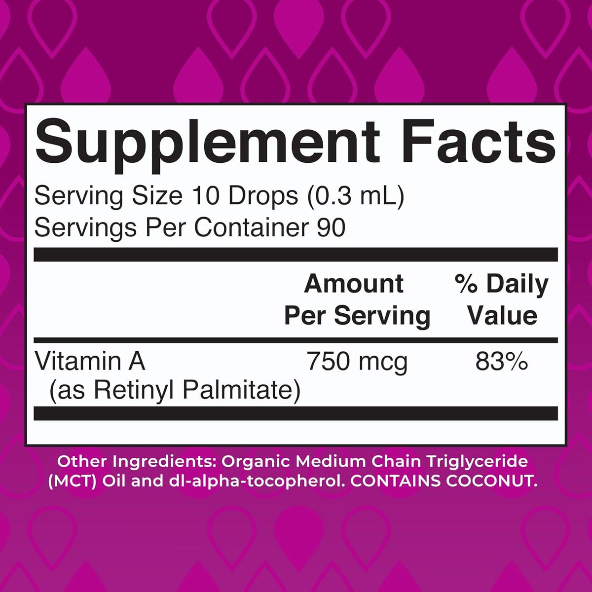 MARYRUTH'S Organics USDA Organic Vitamin a Liquid Drops | 3 Month Supply | Bone Health for Ages 14+ | Essential Vitamin | 750Mcg per Serving | Sugar Free | Vegan | Non-Gmo | Gluten Free | 1Oz