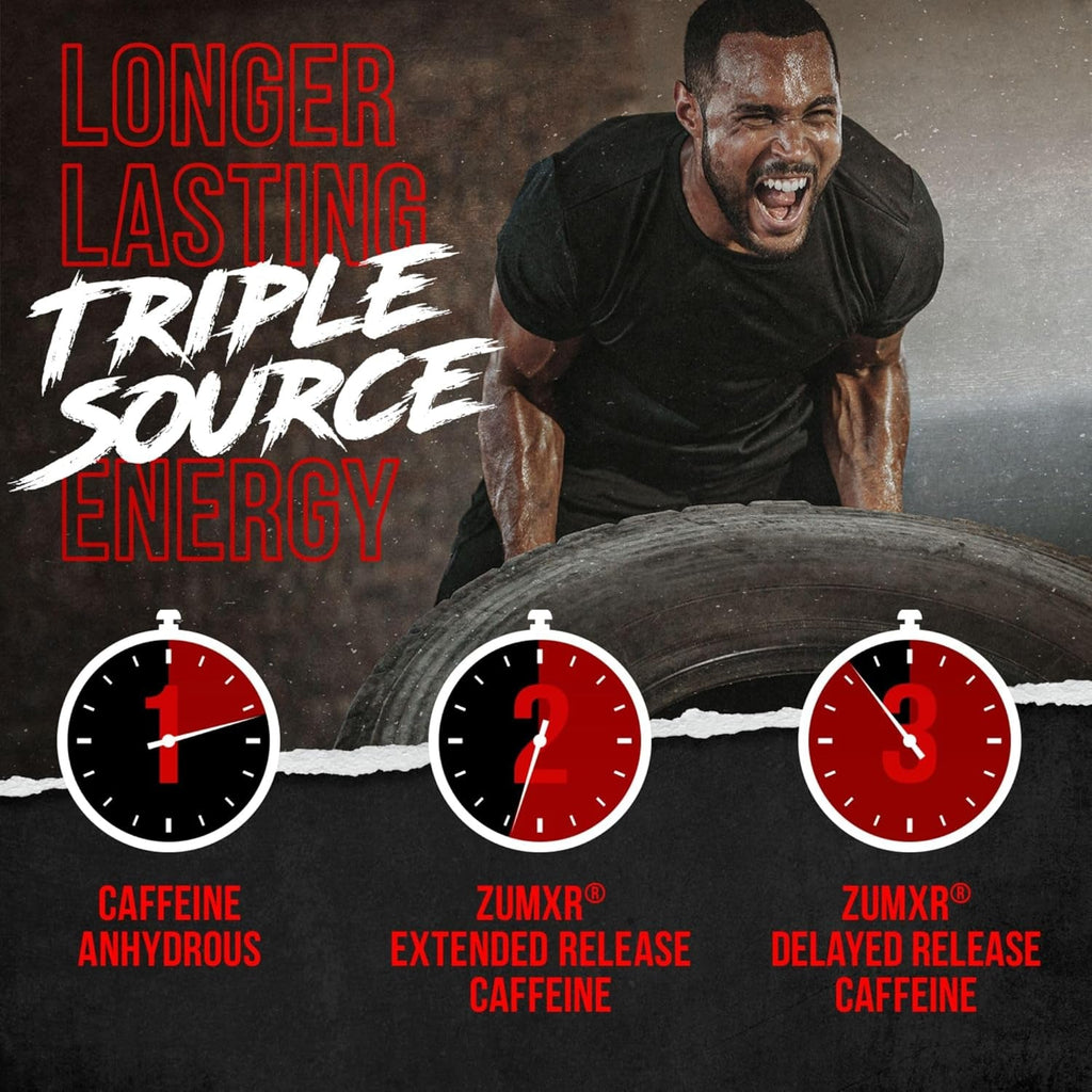 ALPHA LION Superhuman Burn – 2 in 1 Metabolism Booster Pre Workout and Thermogenic Fat Burner for Men – Appetite Suppressant and Weight Loss Supplement (21 Servings, Sweet Black Cherry Flavor)