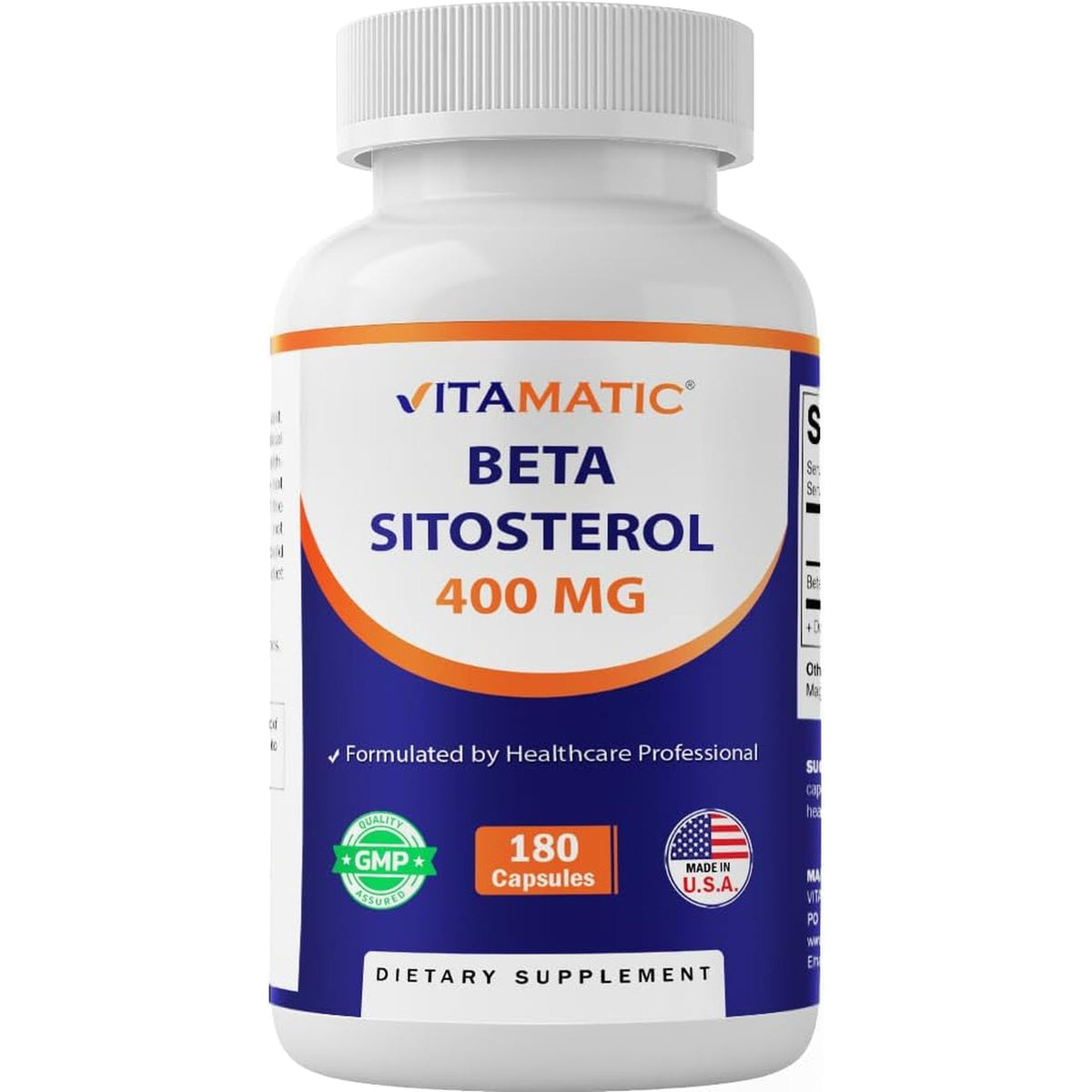 Vitamatic Beta Sitosterol 400 Mg 180 Capsules
