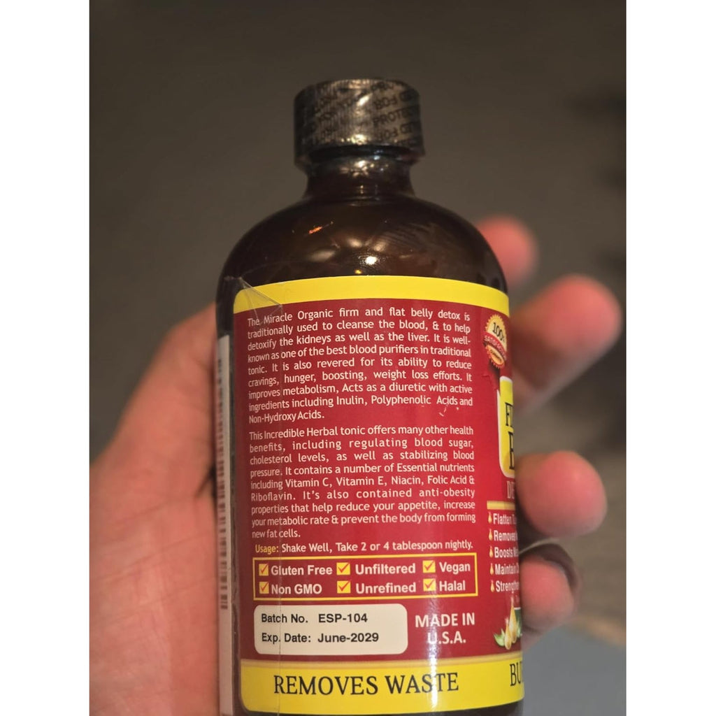 Essential Palace Organic Firm & Flat Detox Energizer 16Oz