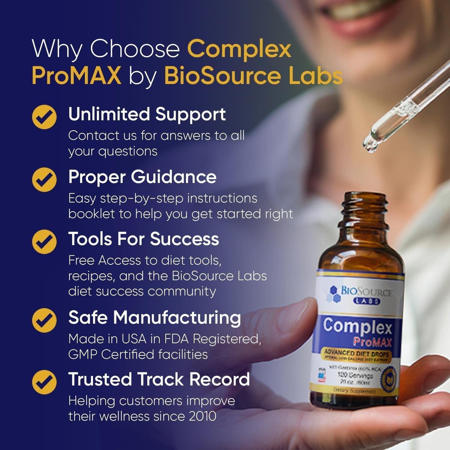 Biosource Labs Complex Promax Premium Diet Drops (1 X 2 Oz Bottle)