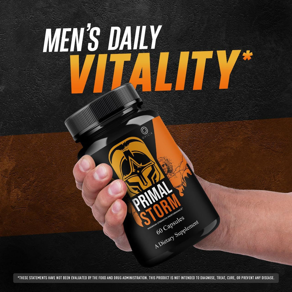 Primal Storm Capsules - Advanced Primalstorm Pills Premium Formula Support All Natural Ingredients Maximum Strength, Daily Vitamins for Health & Wellness Reviews, 60 Capsules for 1 Month