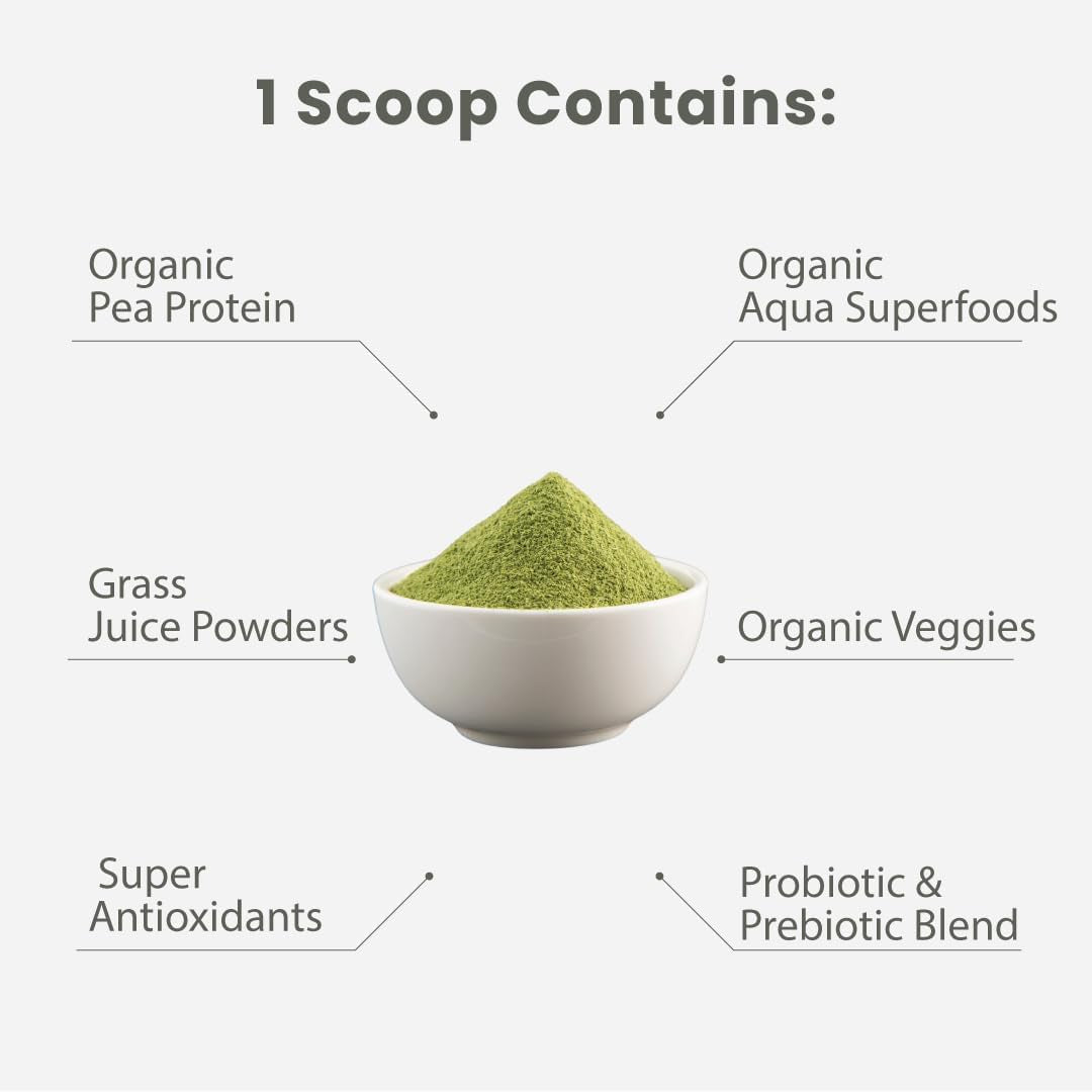 Paradise Herbs ORAC Energy Protein & Greens Powder, Antioxidant Power of 24 Servings of Fruits & Vegetables in 1 Scoop + 20G Protein, Unflavored, 15 Servings