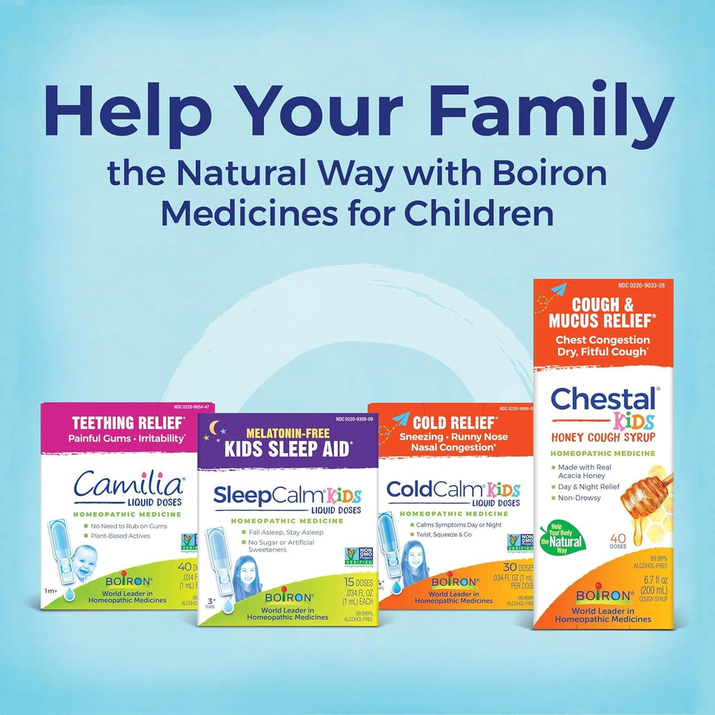 Boiron Sleepcalm Kids Sleep Aid for Deep, Relaxing, Restful Nighttime Sleep - Melatonin-Free and Non Habit-Forming - 2 Count (160 Pellets)