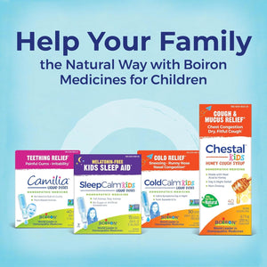 Boiron Sleepcalm Kids Sleep Aid for Deep, Relaxing, Restful Nighttime Sleep - Melatonin-Free and Non Habit-Forming - 2 Count (160 Pellets)