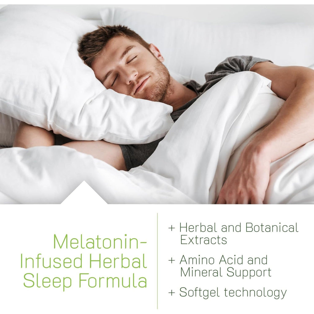 Irwin Naturals Power to Sleep PM - 6Mg Melatonin, GABA, Ashwagandha, Valerian Root & L-Theanine Supplements for Men and Women - Supports Restful Sleep Cycle & Relaxation - 60 Liquid Soft-Gels