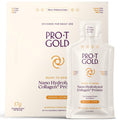 Prot Gold Liquid Collagen Protein Shot, Support for Hair, Nails and Skin, 17G, Nano Hydrolyzed & Grass Fed, with Amino Acids, Gluten Free, Sugar Free, Orange Creme, 1 FL OZ, 24 Pack