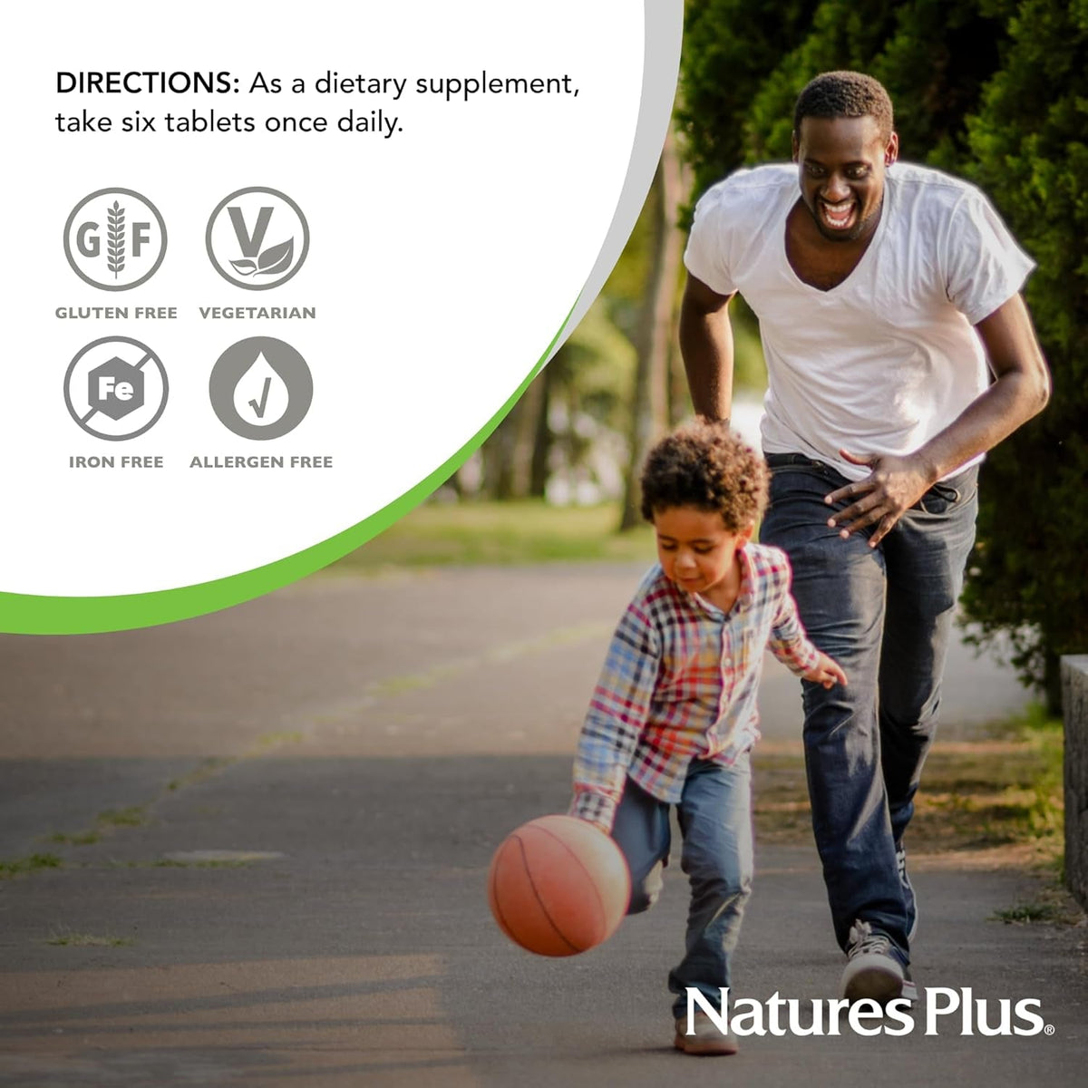 Naturesplus Source of Life No Iron - 180 Mini-Tabs - Multivitamin & Mineral Supplement - Supports Natural Energy & Overall Well-Being - Gluten Free, Vegetarian - 30 Servings