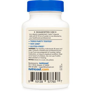 Nutricost Adrenal Glandular (350Mg) 90 Capsules - Bovine Adrenal Cortex Supplement, Gmo-Free, Gluten-Free