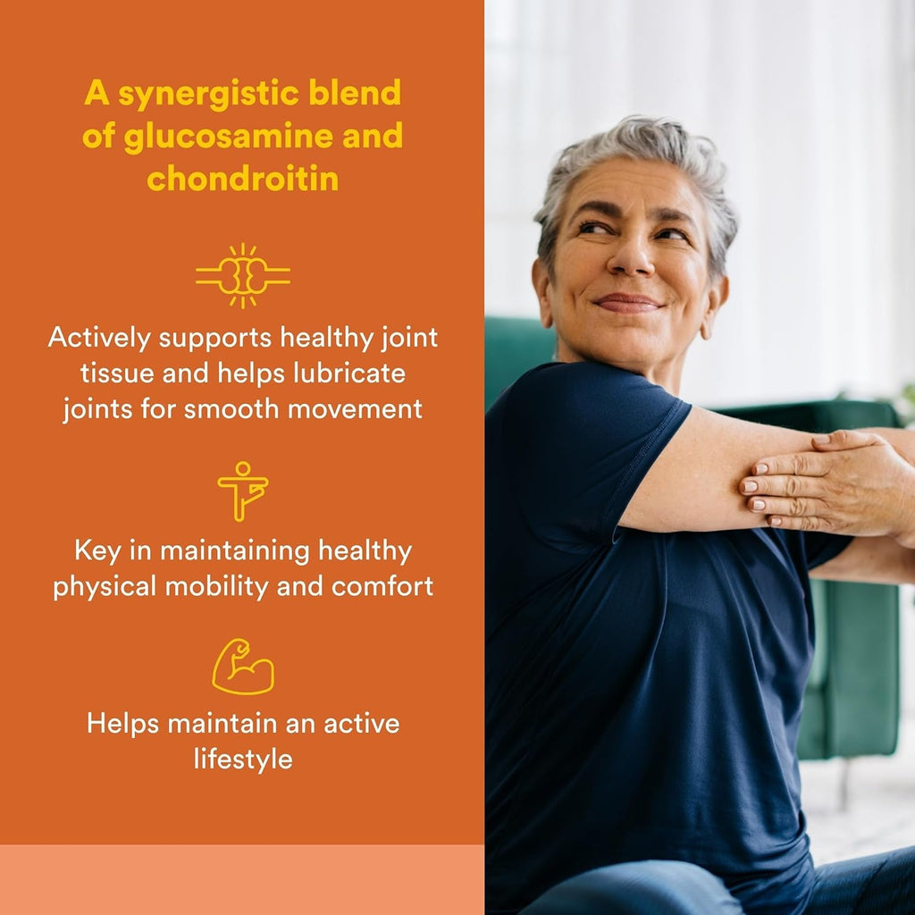 Natural Factors, Glucosamine & Chondroitin, Supports Healthy Joints and Connective Tissue, 120 Capsules