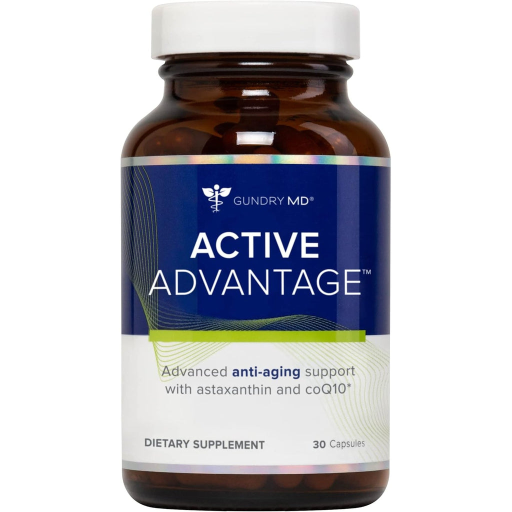 Gundry MD® Active Advantage Astaxanthin and Coq10 Supplement to Support Energy, Strength and Metabolism, 30 Count