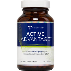 Gundry MD® Active Advantage Astaxanthin and Coq10 Supplement to Support Energy, Strength and Metabolism, 30 Count