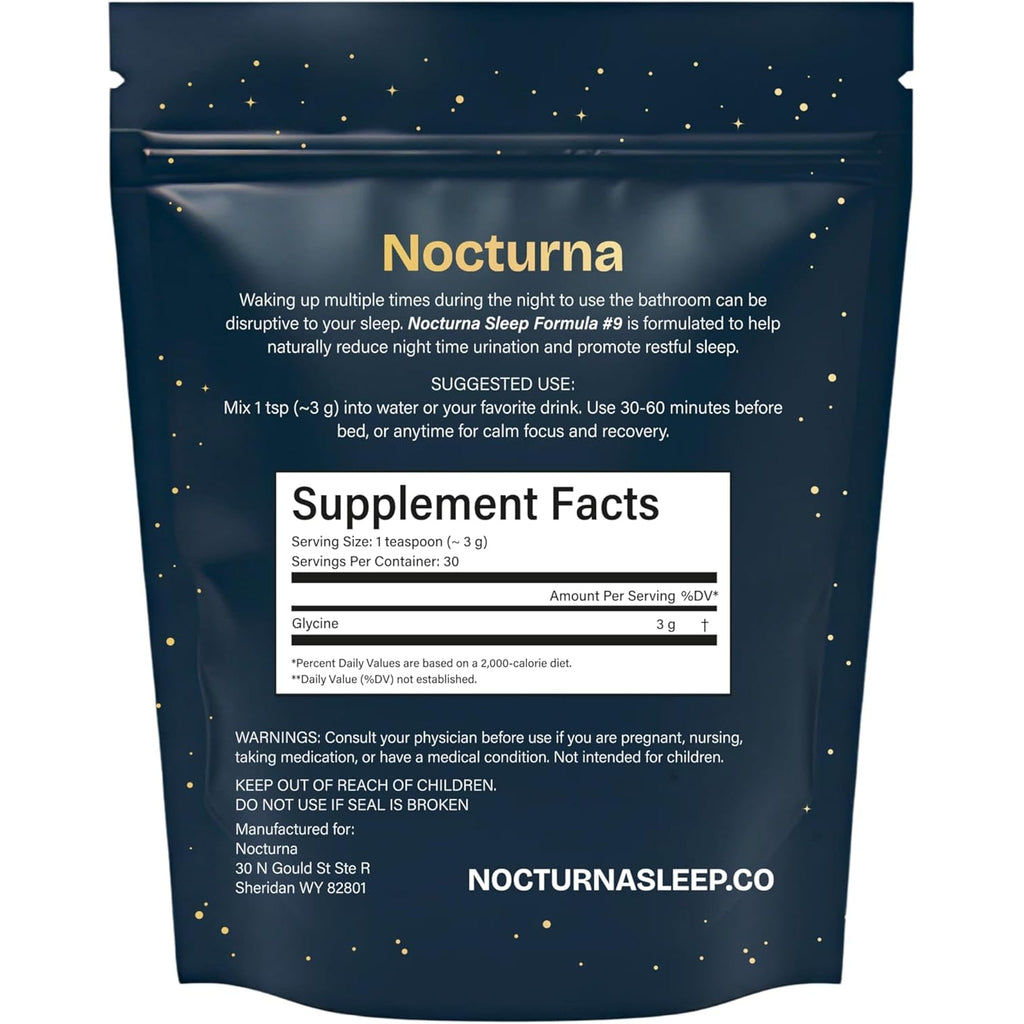 Glycine Supplement – 100% Pure 3G Glycine Powder for Sleep, Calm & Recovery – USA Made Sleep Aid for Men & Women – Non-Gmo & Completely Natural - 6.3Oz for 60 Servings