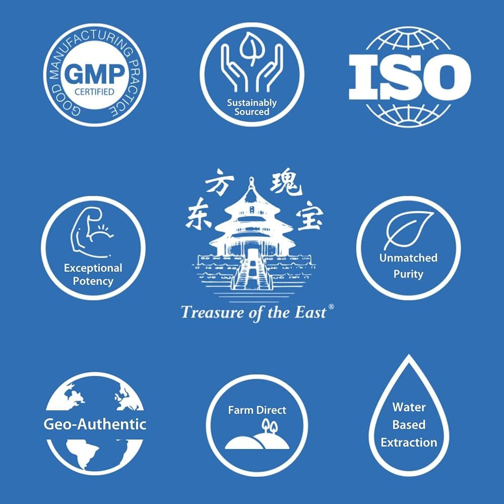 Treasure of the East, Indigo - Qing Dai Capsules (1:1 Herbal Extracts, 100 Capsules)