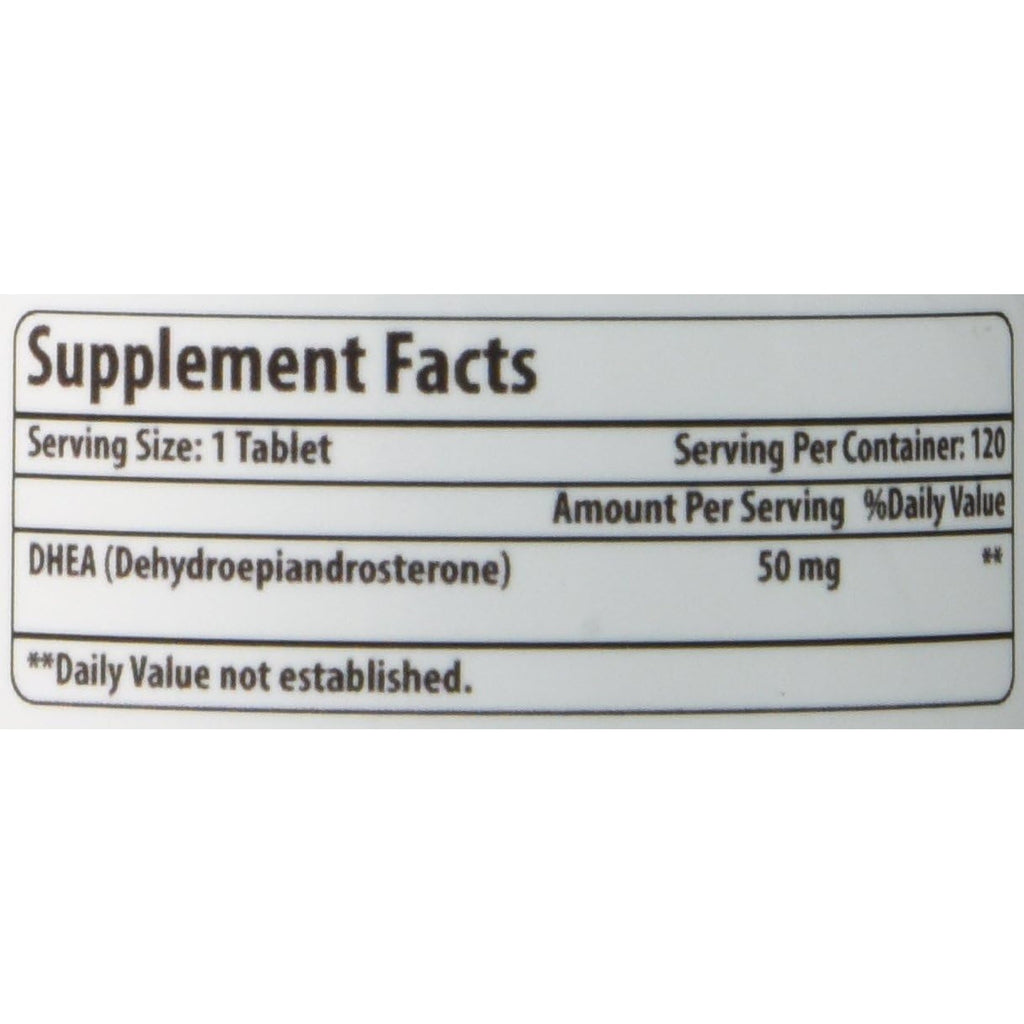 Amazing Formulas DHEA 100 Mg per Serving | 120 Tablets Supplement | (Dehydroepiandrosterone) | Non-Gmo | Gluten-Free | Made in USA