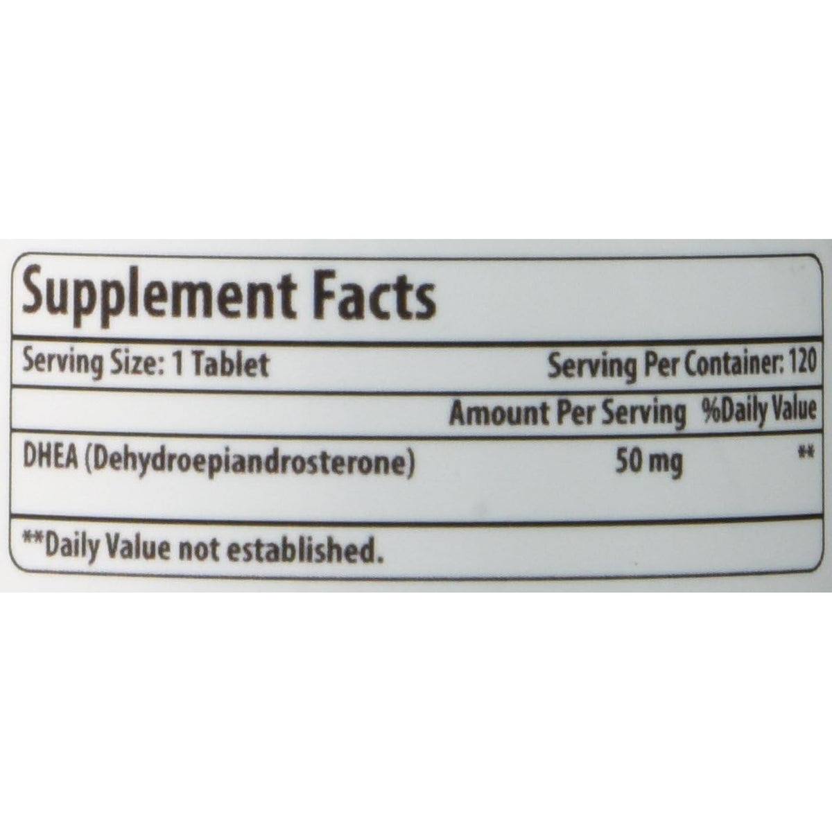 Amazing Formulas DHEA 100 Mg per Serving | 120 Tablets Supplement | (Dehydroepiandrosterone) | Non-Gmo | Gluten-Free | Made in USA