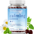 Calming Ashwagandha Gummies for Teens | Stress Relief Supplement with Theanine, GABA, Chamomile & Lemon Balm Calm Sleep Gummies | Natural Raspberry Flavor, Non-Gmo, Third-Party Tested | 60 Ct