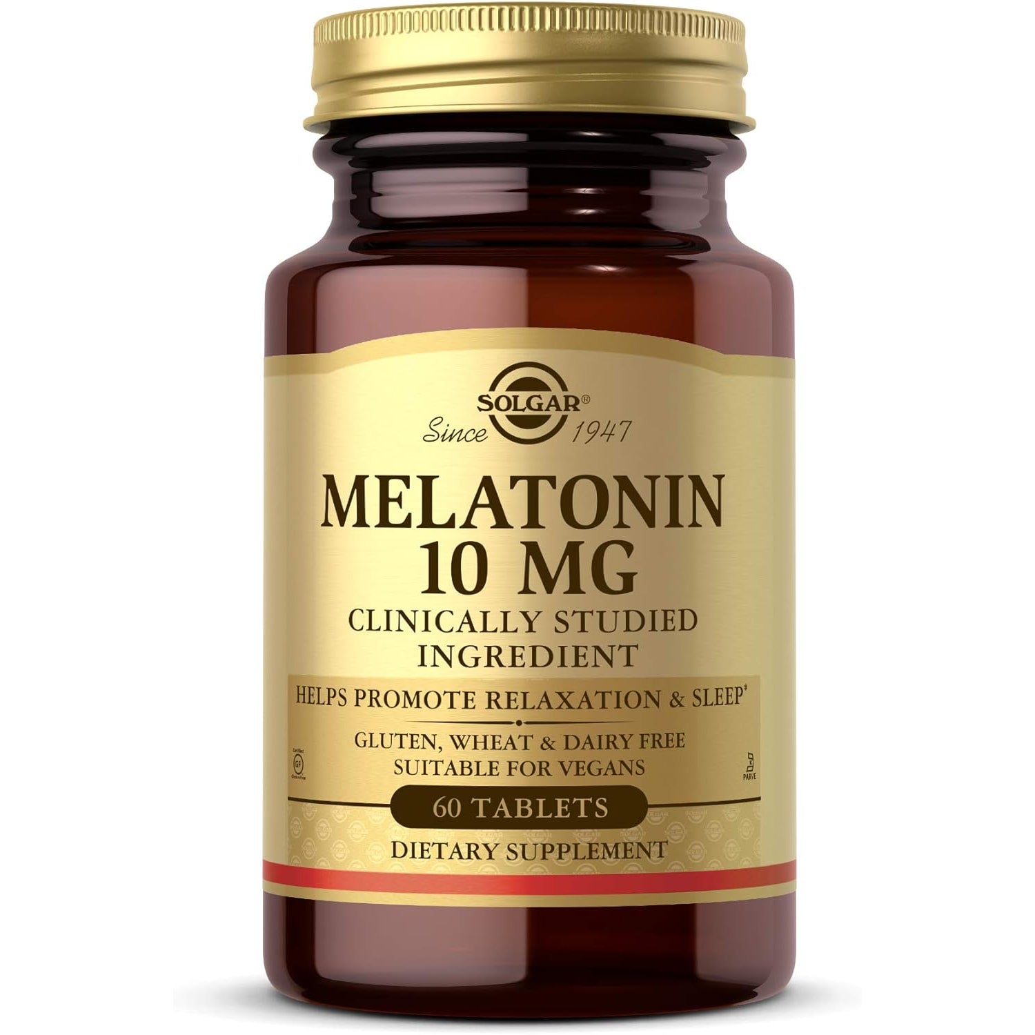 Solgar Melatonin 10 Mg Clinically Studied Ingredient, Helps Promote Relaxation & Sleep, Suitable for Vegans, 60 Tablets