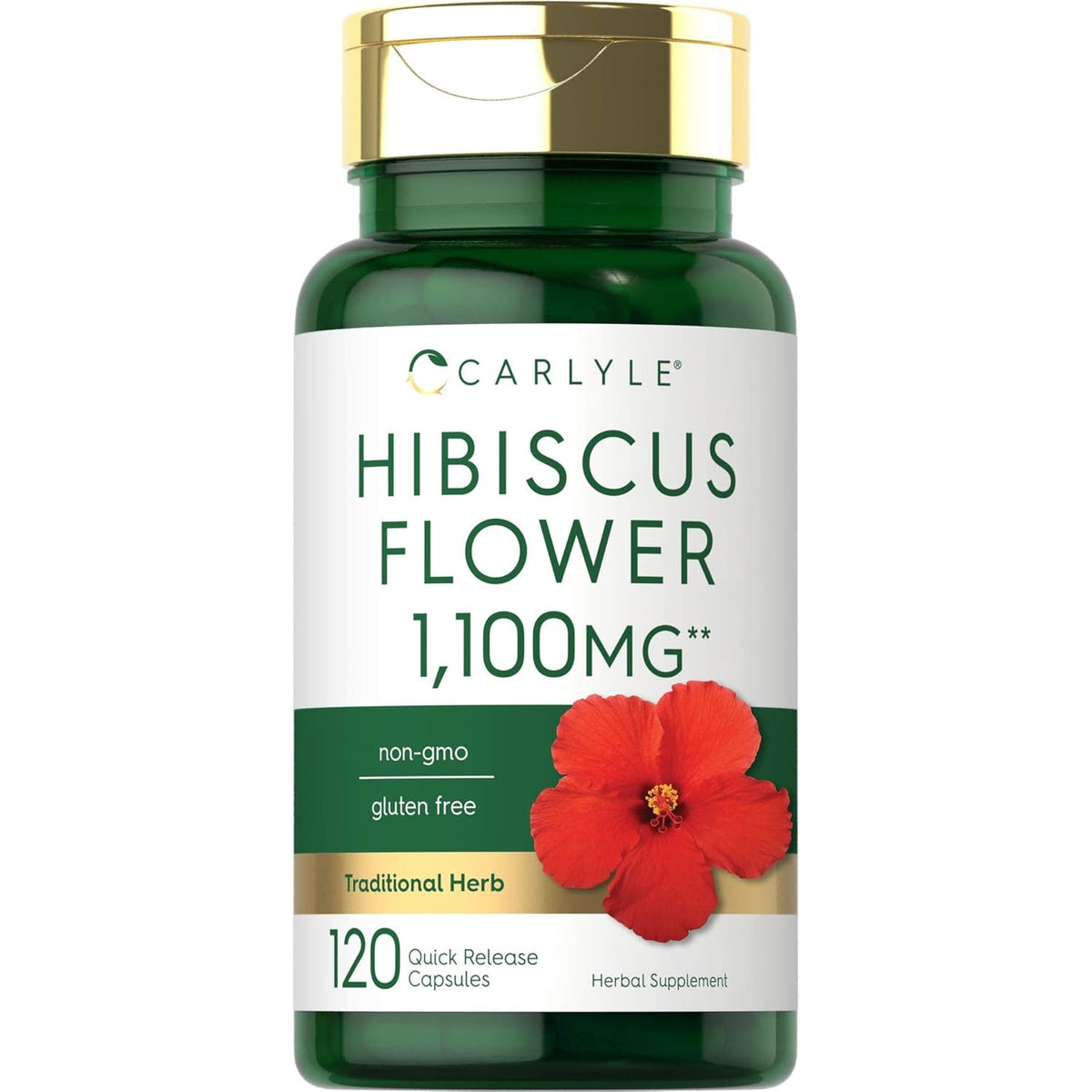Carlyle Hibiscus Flower Extract | 120 Capsules | Non-Gmo, Gluten Free Supplement