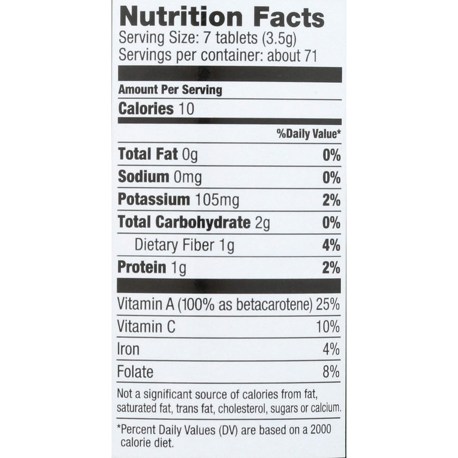 Pines Organic Wheat Grass, 500 Count Tablets