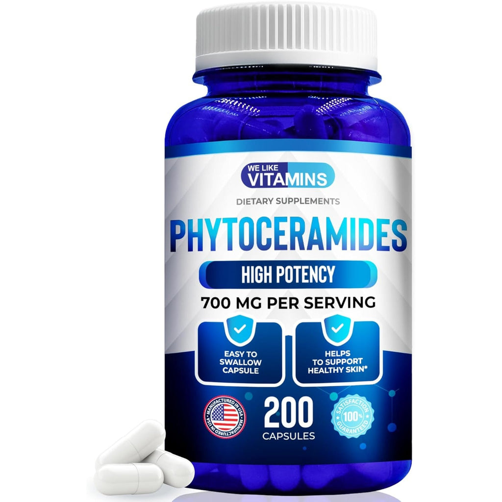 We like Vitamins Phytoceramides 700Mg - 200 Capsules All Natural Wheat Free and Plant Based - Phytoceramide Supplement - Skin Supplement for Women - Ceramides for Skin Hydration, Repair, Rejuvenation