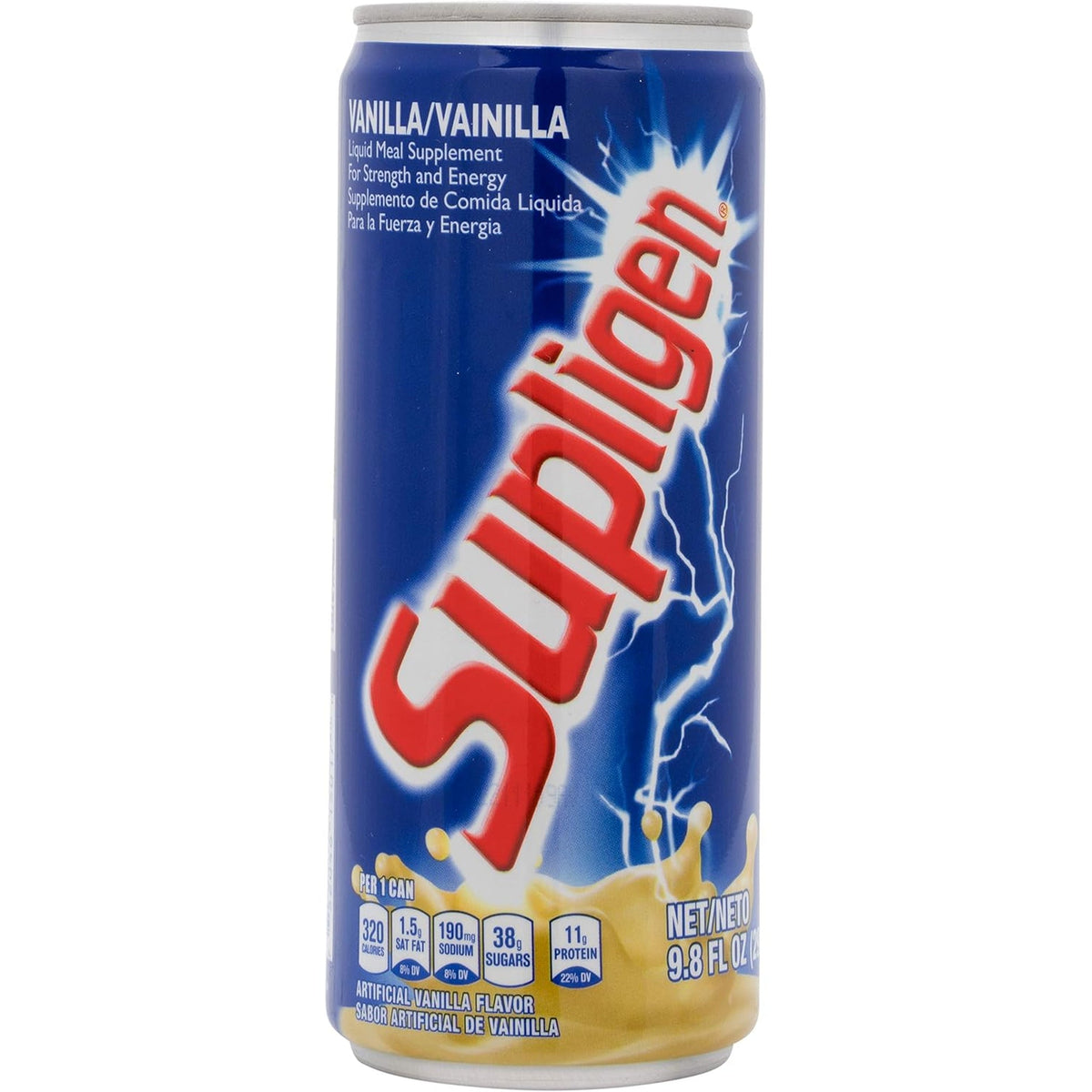 Supligen Vanilla Liquid Meal Supplement, 9.87 Oz (Pack of 12) – Nutritional Shake with Protein & Vitamins – Ready-To-Drink Meal for Energy, Strength & Recovery