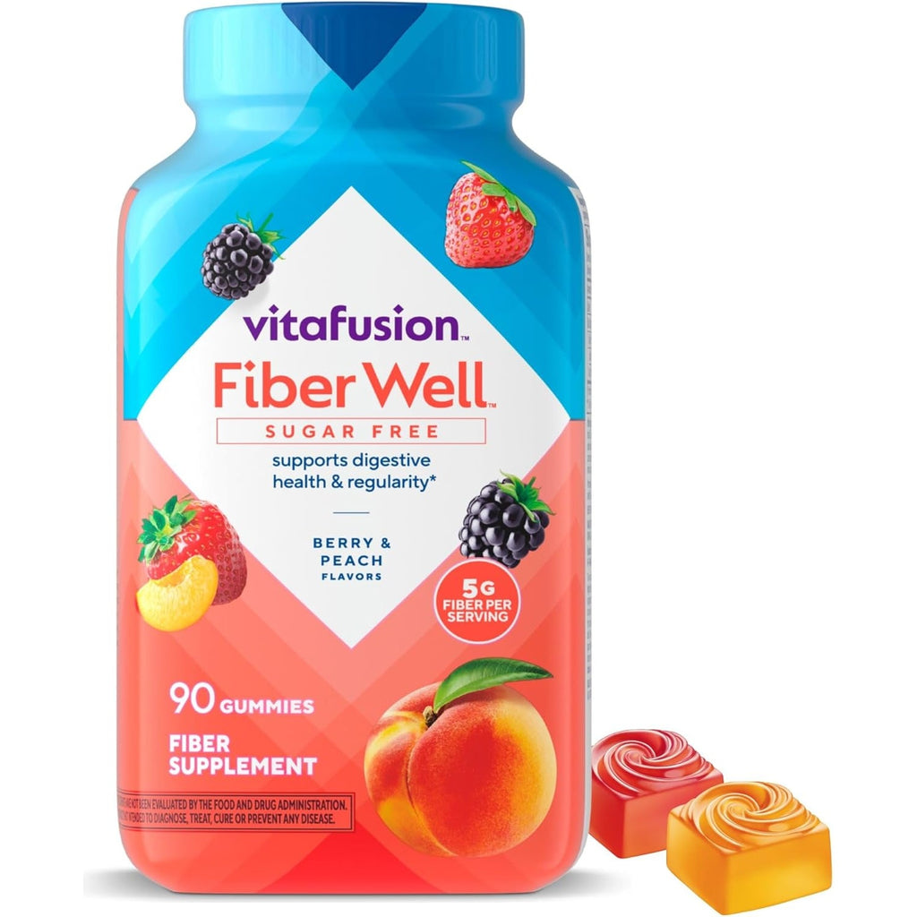Vitafusion Fiber Well Gummy Vitamins, 90 Count (Packaging May Vary)