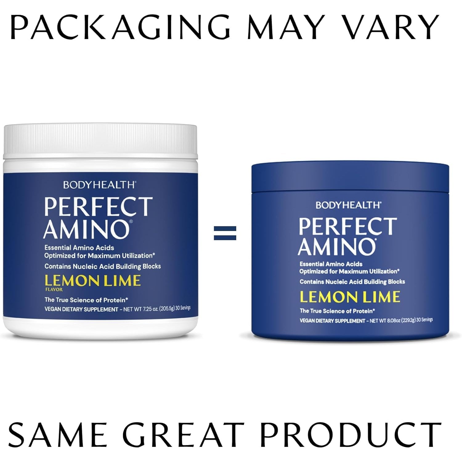Bodyhealth Perfectamino Powder - BCAA and EAA Powder for Pre and Post Workout - Amino Acid Energy Drink for Men and Women to Support Lean Muscle and Recovery - Lemon Lime - 30 Servings