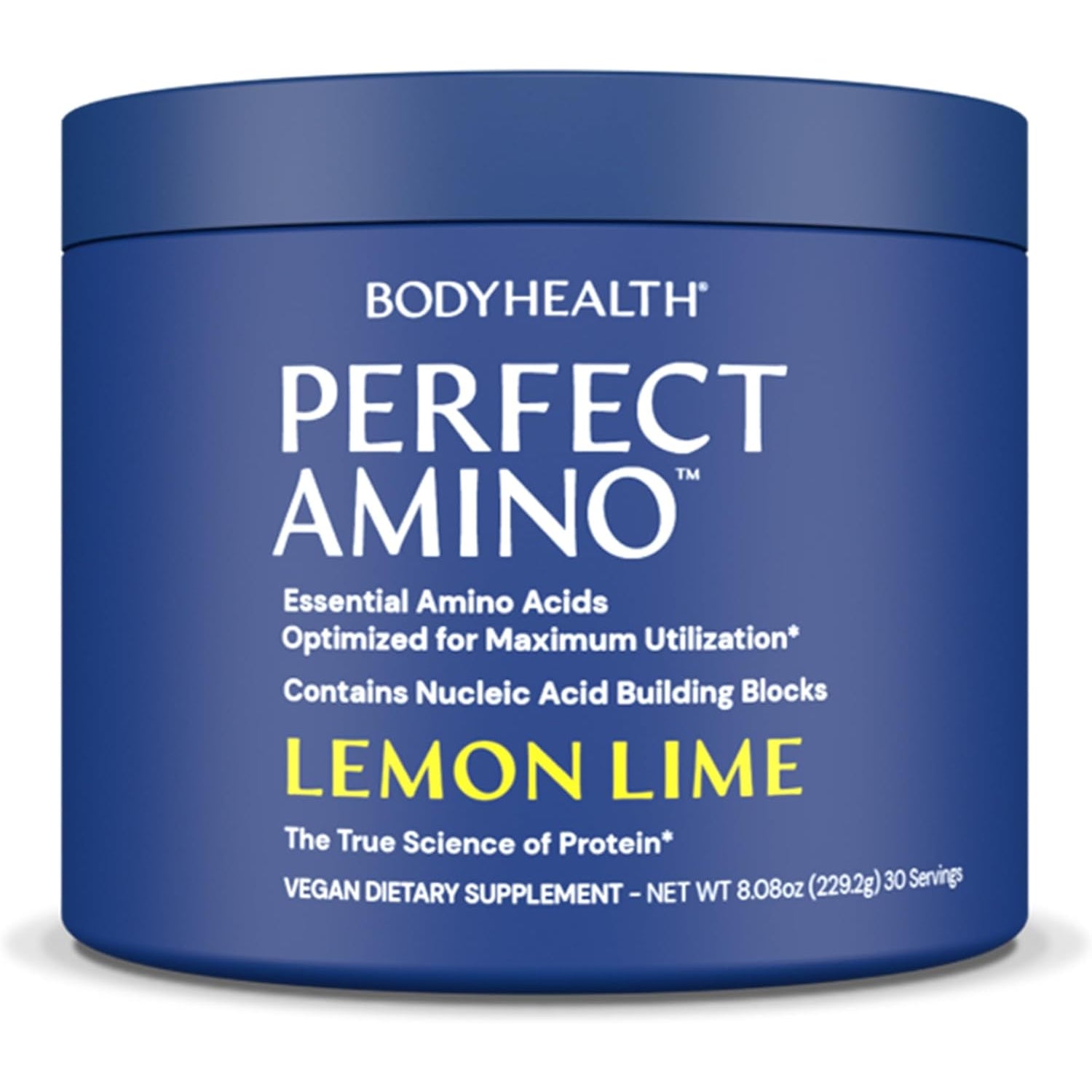Bodyhealth Perfectamino Powder - BCAA and EAA Powder for Pre and Post Workout - Amino Acid Energy Drink for Men and Women to Support Lean Muscle and Recovery - Lemon Lime - 30 Servings