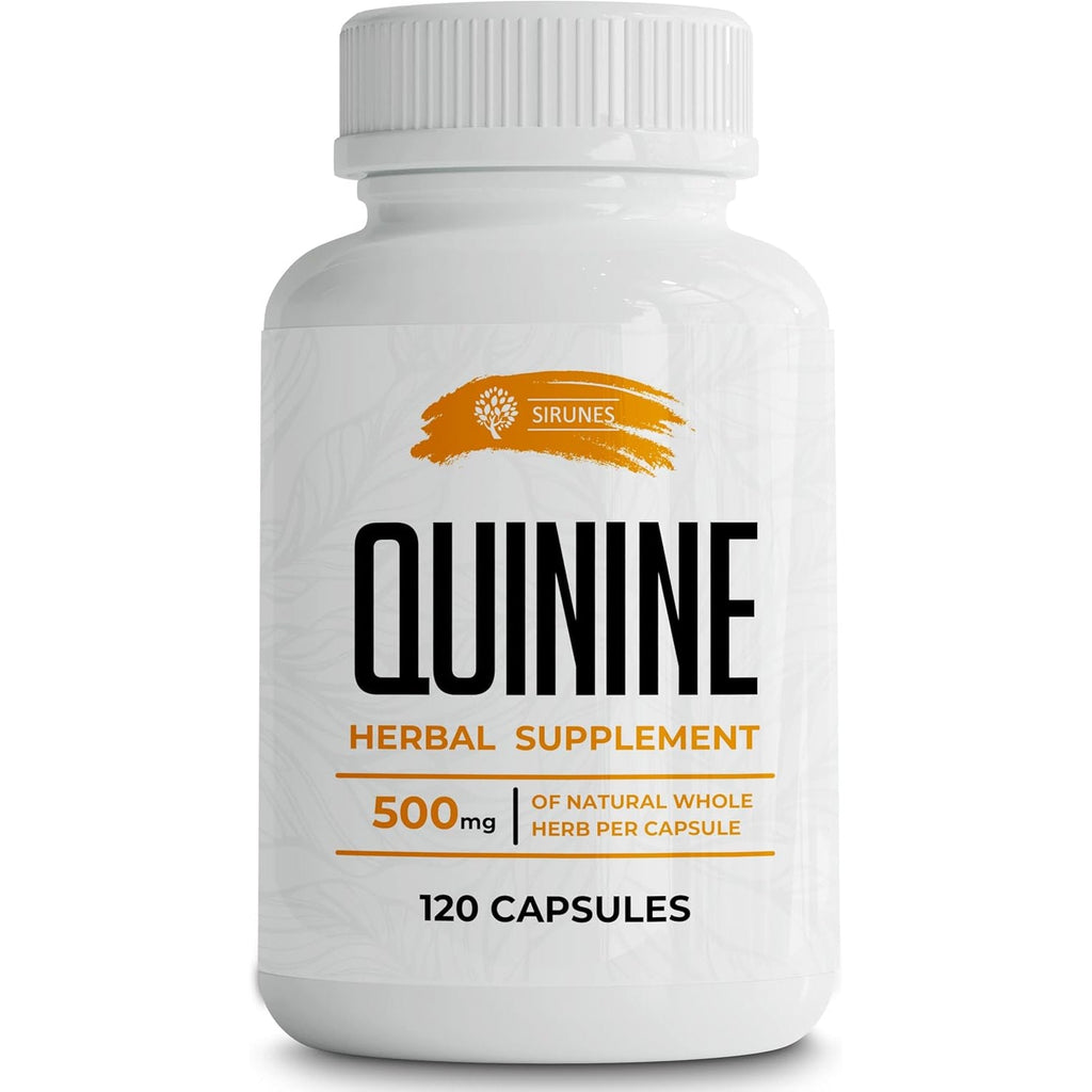 Leg Cramps Relief Quinine Capsules – Natural Cinchona Bark Supplement for Cramp Defense & Digestive Health – 500 Mg Quinine Pills, 120 Tablets, Non-Gmo, Gluten-Free