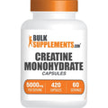 Bulksupplements.Com Creatine Monohydrate Capsules - Micronized Creatine Pills - Gluten Free, 7 Capsules per Serving (5000Mg), 420 Count (Pack of 1)