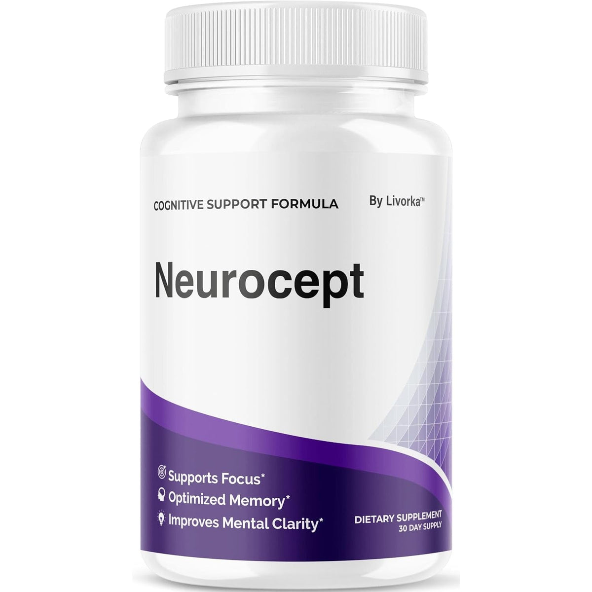 Neurocept Brain Supplement Capsules - Official Neuro Cept Brain & Memory Focus Support Advanced Formula, Neurocept Pills Daily Support for Overall Health & Wellness, 60 Capsules for 1 Month