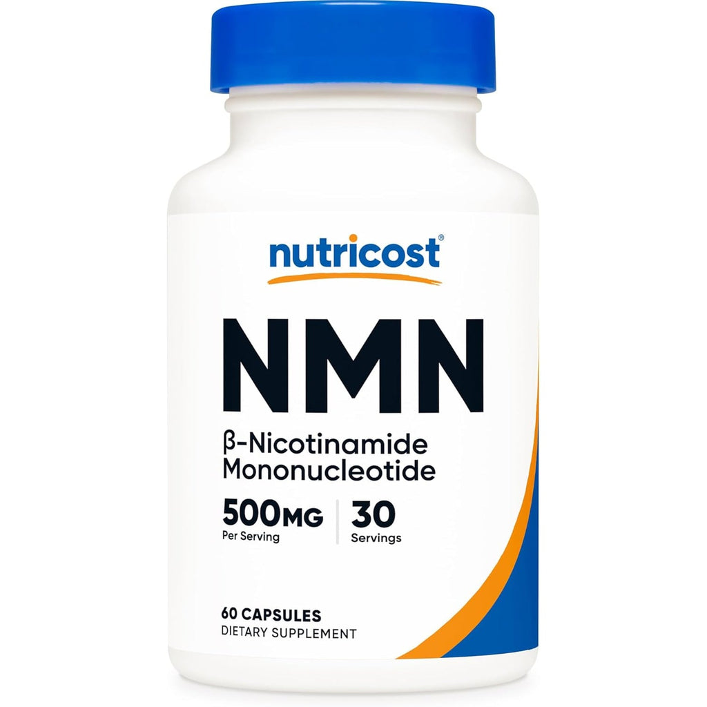 Nutricost NMN (Nicotinamide Mononucleotide) 500Mg, 60 Capsules - Vegetarian Friendly, 30 Servings, Gluten Free, GMO Free