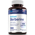 Ageimmune Berberine 1000Mg Supplement Complex with Inulin Prebiotic - Berberine HCL 500Mg per Capsule - Doctor Formulated and Third Party Tested Berberine Supplement