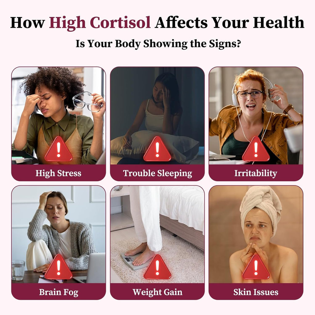 Migcopat 17-In-1 Cortisol Supplements for Women, 8322Mg with Collagen, Magnesium Glycinate, Ashwagandha, L-Theanine for Relaxation, Stress and Sleep Support, Cortisol Reducer for Women- 120 Capsules
