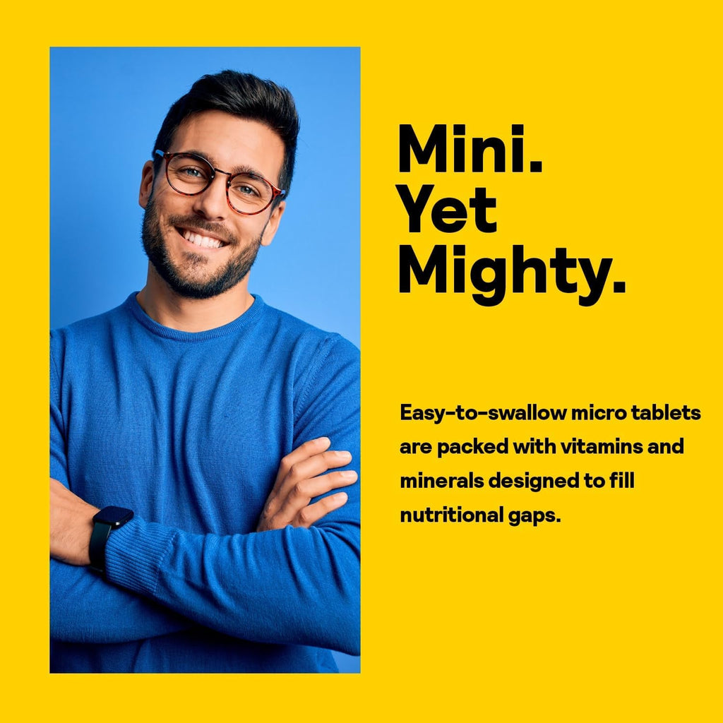 Nature'S Life Mighty Mini Vite - Daily Multivitamin for Women and Men - Vitamin D and B Complex - Immunity and Energy Metabolism Support - Lab Verified - 120 Servings, 240 Micro Tablets