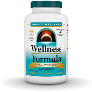 Source Naturals Wellness Formula Bio-Aligned Vitamins & Herbal Defense Advanced Immune Support* - Dietary Supplement & Immunity Booster - 240 Capsules