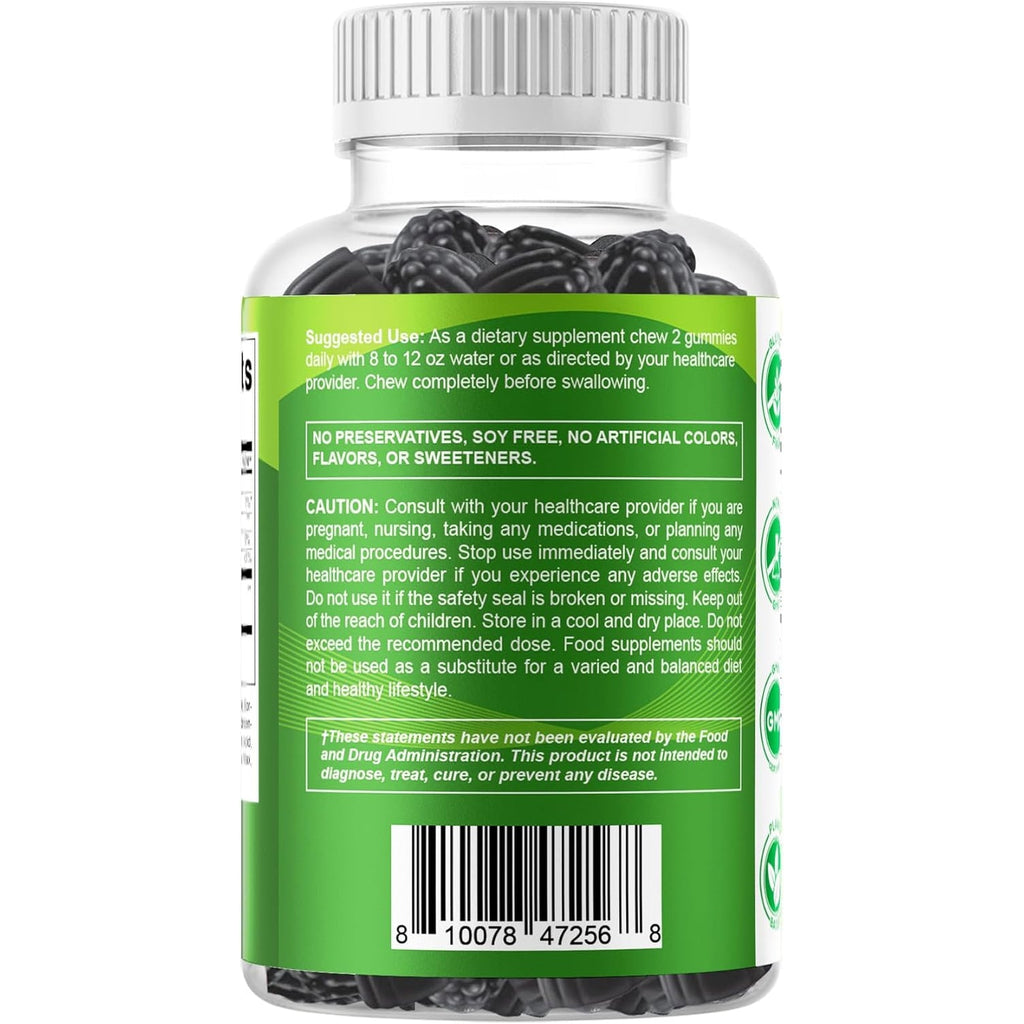 Vitamatic Moringa Gummies – Sugar-Free Botanical Extract – Green Superfood Supplement – Vegan, Pectin-Based, Non-Gmo – Plant-Based Gummies – 60 Count