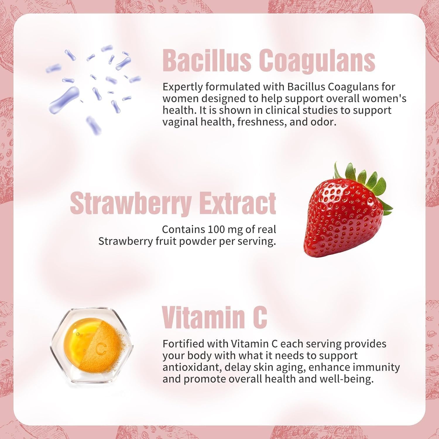 NIUSISE Feminine Balance Gummies, Premium Balance Supplement for Women PH Health, Immune Support, Vegan, Gluten-Free - Hawaiian Pineapple - 120 Gummies - 60 Servings 2 Pack.