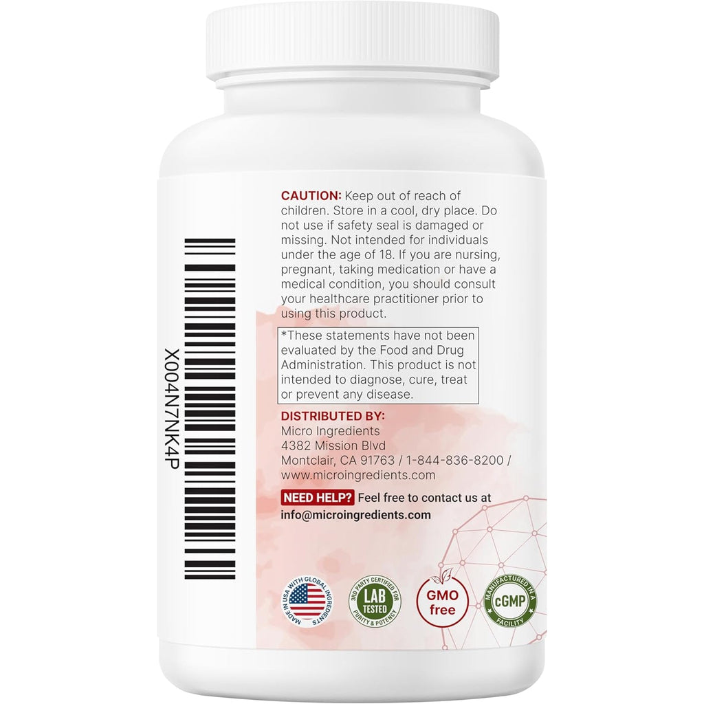 Micro Ingredients TUDCA Bile Salts 2,000Mg Supplement, 240 Capsules | 7-In-1 Complex with NAC, Milk Thistle, Glutathione, Dandelion & Artichoke | Extra Strength Tauroursodeoxycholic Acid | Non-Gmo