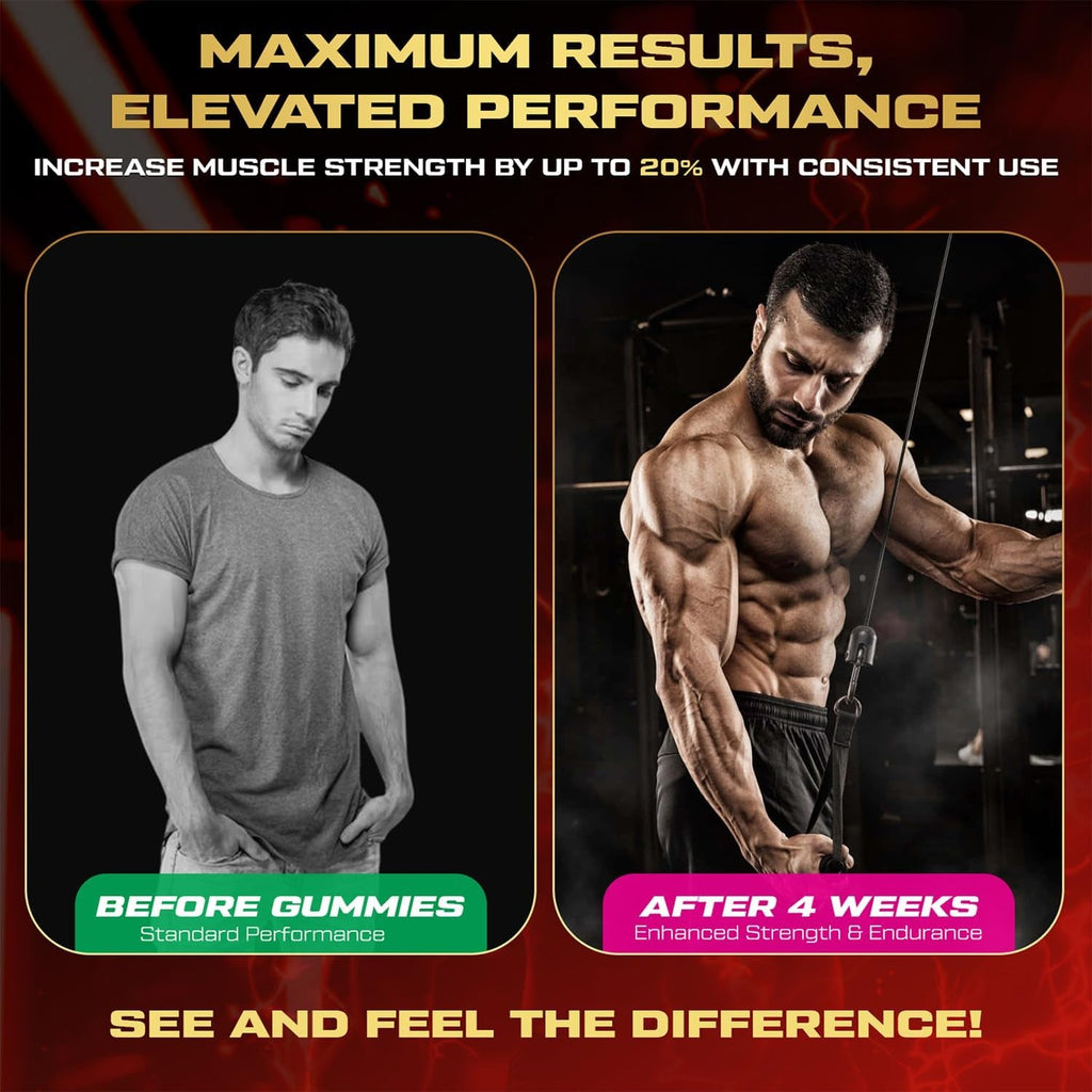 Creatine Monohydrate Gummies for Men & Women, Sugar Free, Mixed Flavored with L-Taurine, BCAA 2:1, B12 B6 for Boost Strength, Focus & Endurance, Vegan, Non-Gmo, 120Pcs