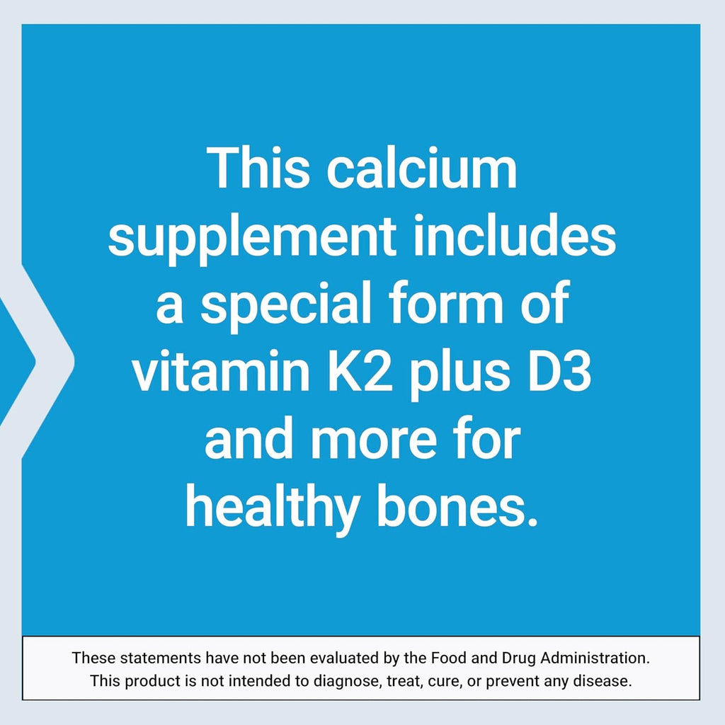 Life Extension Bone Restore Elite Calcium Supplement with Super Potent K2, Calcium, Vitamin D3, Magnesium, Boron, Zinc, Vitamin K2, for Bone Health, Gluten-Free, Non-Gmo, 120 Capsules