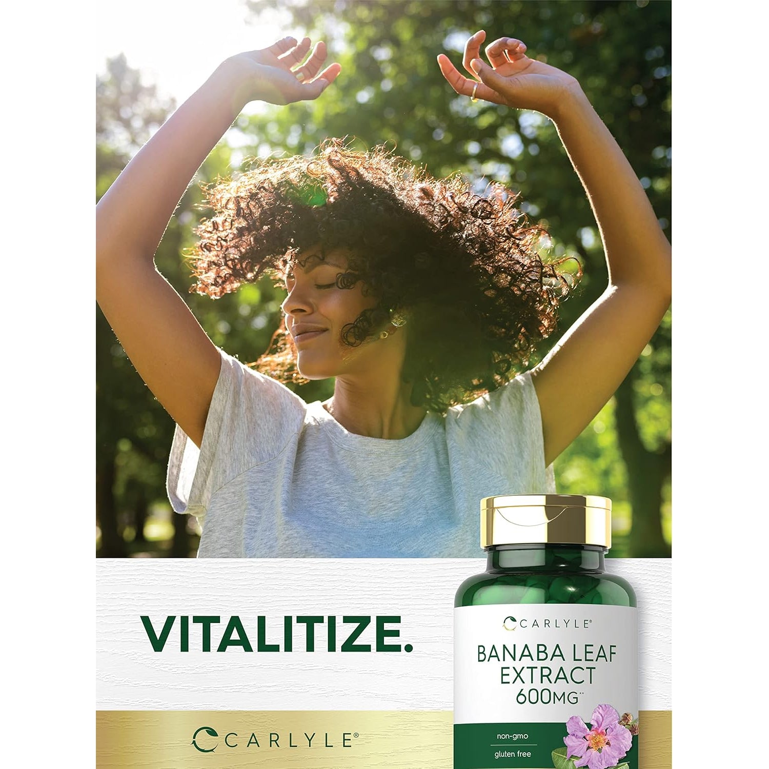 Carlyle Banaba Leaf Extract Capsules | 200 Count | Non-Gmo, Gluten Free